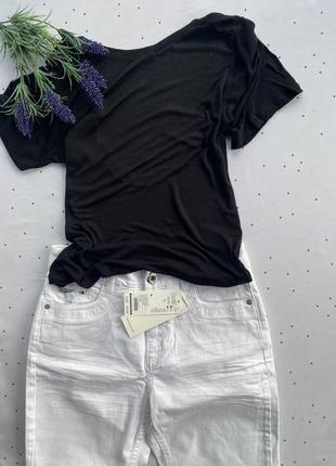 Футболка h&m базовая черная