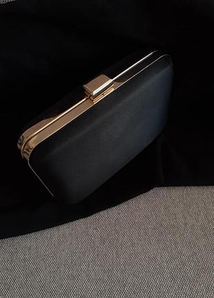Мінод'єр hugo boss.клатч- коробка чорний міні