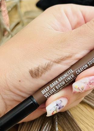 mac m.a.c. veluxe brow liner deep dark brunette 159