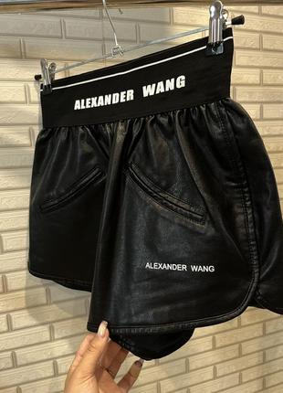 Шорти з єко шкіри lexander wang