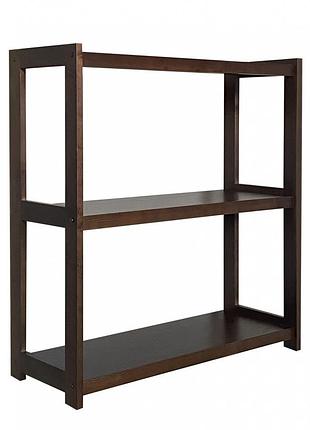 Дерев'яний стелаж (етажерка) е-63 три полиці горіх скіф