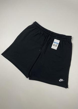 Шорти nike club knit оригінал чорні чоловічі спортивні fq4359-010
