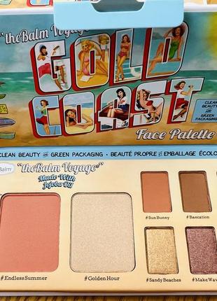 Thebalm палетка gold coast face palette!
