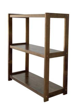 Дерев'яний стелаж (етажерка) е-63 три полиці дуб скіф