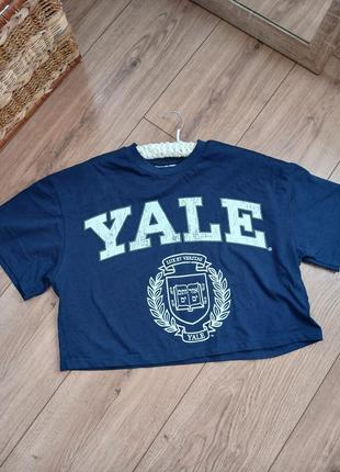 Кроп футболка yale