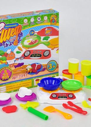 Тісто для ліплення маленький шеф кухар 7297 "4fun game club"