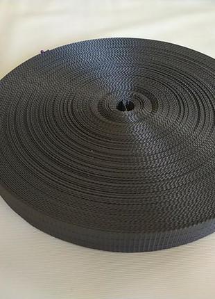 Лента текстильная 1т 25мм. 100м серая