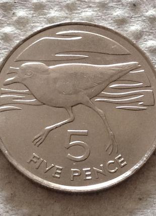 5 пенсов, 1984 г, остров святой елены