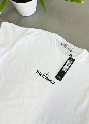 Футболка stone island белый 🔥