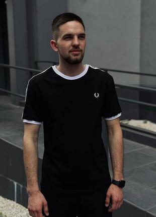 Футболка мужская fred perry на лампасах 🔥