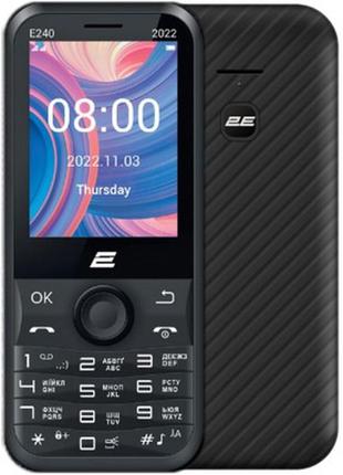 Мобильный телефон 2e e240 2022 dual sim black (688130245159)