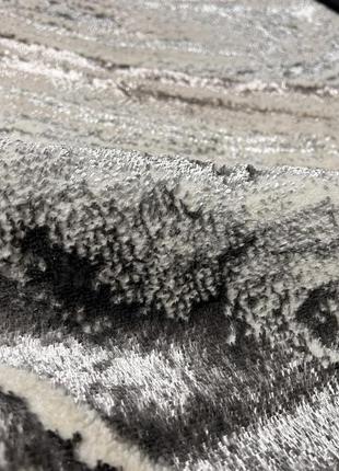 Килим1.0x2.0 м optima з комбінованим ворсом і термоусадкою мармур beige 3563a