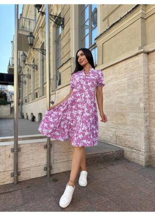 Стильное нежное платье свободного кроя розового цвета 🌺😍💖