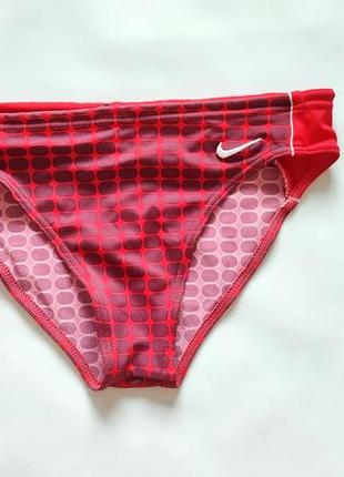 Nike плавки купальник женский раздельный трусики красные трусы низ от купальника слипы хипстеры найк фирменные спортивные