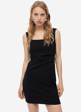Платье Модное платье миди теплое с открытыми плечами h&m