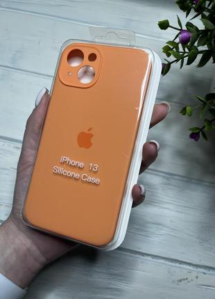 Чохол на iphone 13 квадратні борти чохол на айфон silicone case full camera на apple1 фото