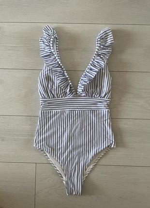 Слитный купальник h&m s /m