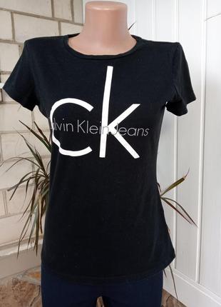 Calvin klein хлопковая футболка