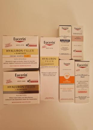 Антивіковий набір eucerin hyaluron filler + elasticity