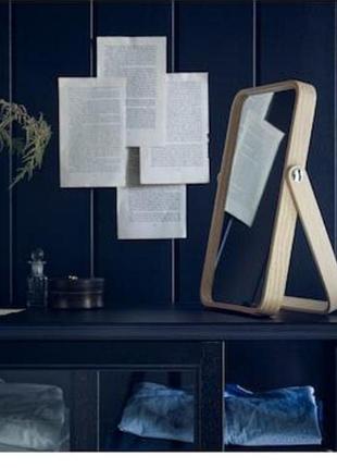 Дзеркало ikea ikornnes дерев'яне 6