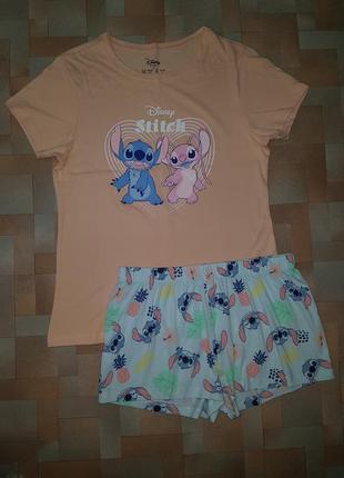 Дуже яскрава, красива піжама, комплект котон-стич, stitch disney s розмір7 фото