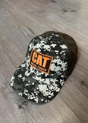 Cat caterpillar diesel power кепка бейсболка камуфляжная пиксель