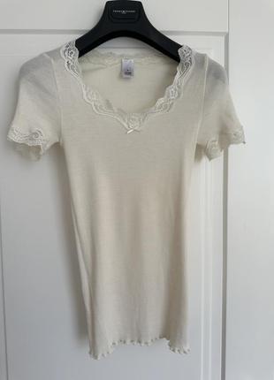 Футболка calida silk&wool
