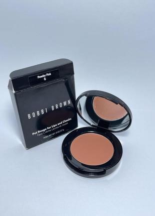 Кремовые устойчивые румяна для уст и щечек от bobbi brown