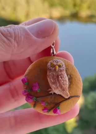 Кулон с совой 3