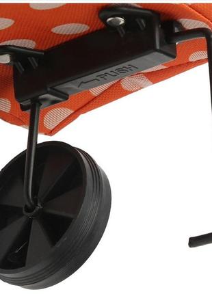 Сумка daymart тележка складная для покупок на колесах оранжевая2 фото
