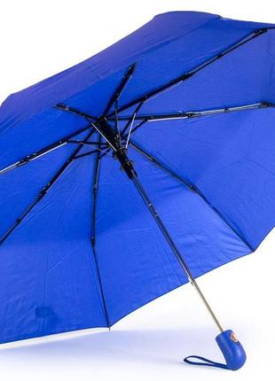 Полуавтоматический женский зонт daymart sl синий3 фото