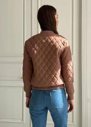 Жіноча коротка куртка з плащової тканини 44-50 розміри4 фото
