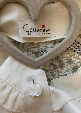 Блузка молочна сорочка нейлон великий розмір3 фото