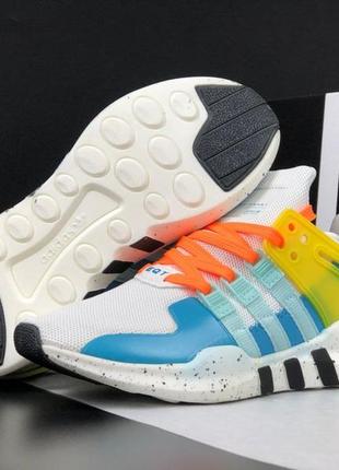 Кроссовки adidas equipment  adv91-17 белые с голубым