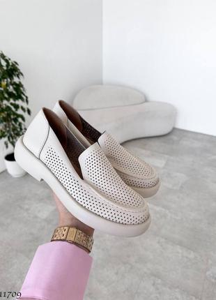 Лоферы натуральная кожа