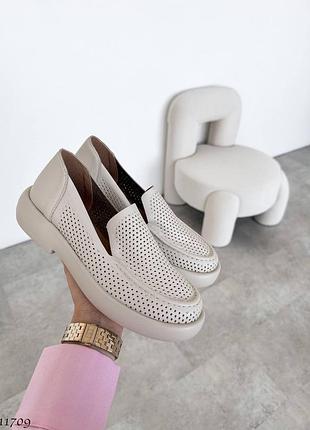 Лоферы натуральная кожа