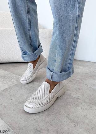 Лоферы натуральная кожа