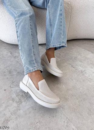 Лоферы натуральная кожа