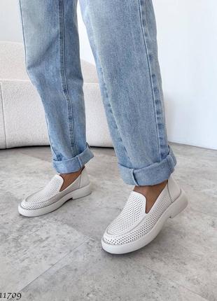 Лоферы натуральная кожа