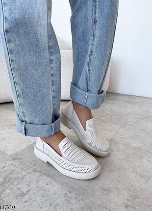 Лоферы натуральная кожа