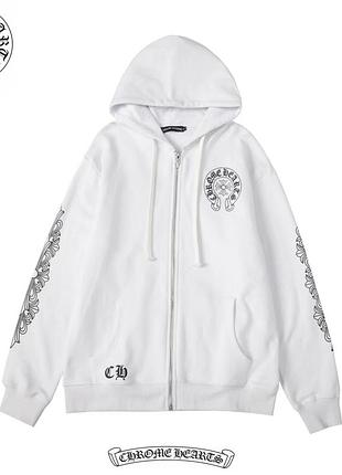 Chrome hearts зип-худи, зепка хром харт худи 2