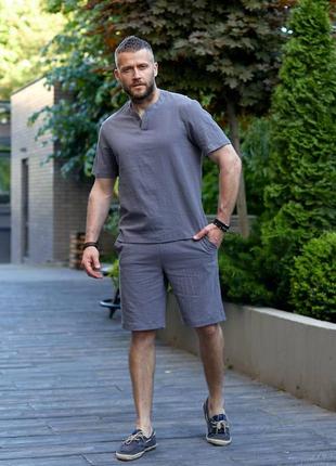 Чоловічий костюм з льону 🔥