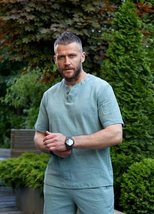 Чоловічий костюм з льону 🔥