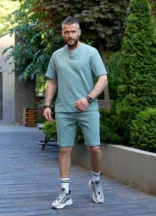 Чоловічий костюм з льону 🔥