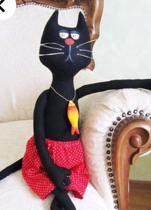 Большая мягкая игрушка кот