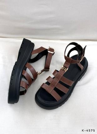Босоножки кожаные5 фото