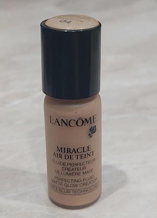 Тональный крем - флюид lancome miracle air de teint spf 15 тон 4 beige nature. объем 10 ml.