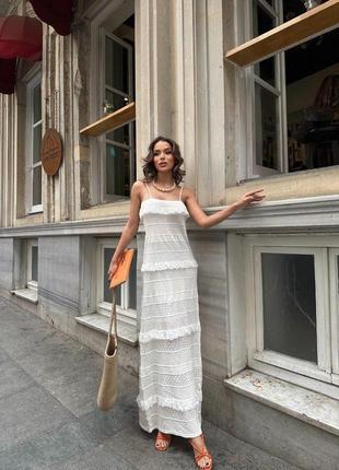 Літній довгий сарафан