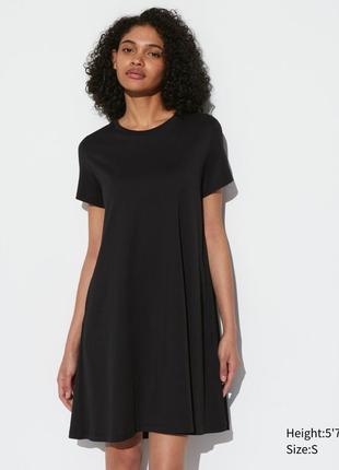 Хлопковое платье футболка uniqlo