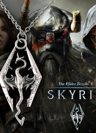 Кулон skyrim the elder scrolls v талісман скайрим довакін дракон на ланцюжку dovahkiin